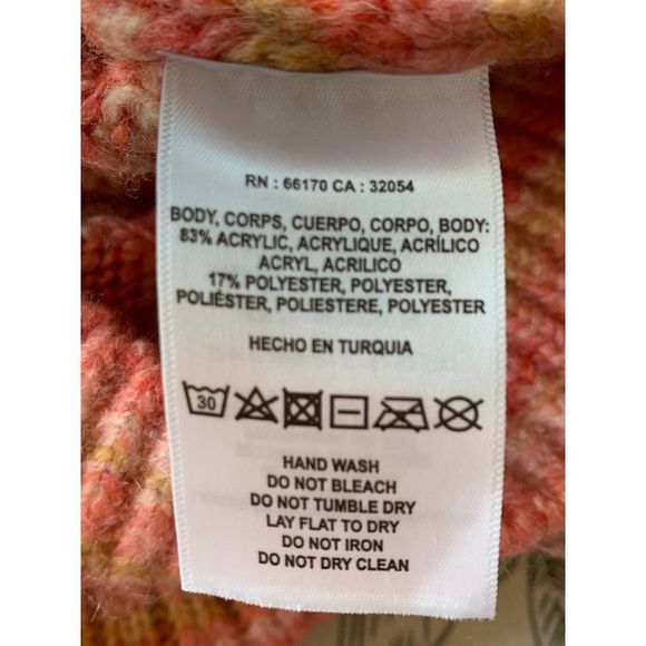 t. la Anthro Drea Raglan Stripe Space Dye Sweater Top Pullover Medium 6345 NWT - Picture 14 of 15